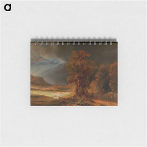 アートメモ帳-Landscape with the Good Samaritan - レンブラント ファン レイン Memo.