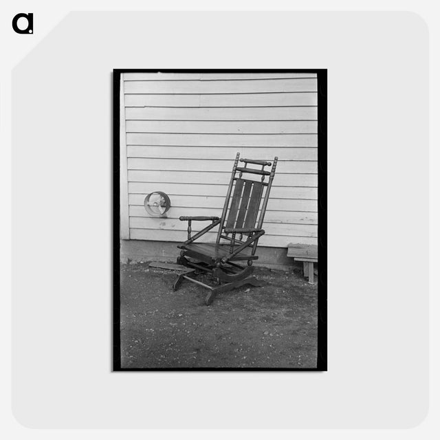 アートポストカード-Early American Chair, Iowa Farm
 - ラッセル リー Postcard.