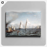 First International Race for America's Cup - Samuel Coleman Canvas.