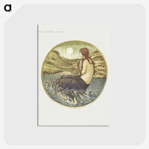 女神の鏡 - フラワーブック Postcard.