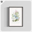 アートポスター-Periwinkle, Snowdrop, White Rose and Common Heath from The Language of Flowers, or, Floral Emblems of Thoughts, Feelings, and Sentiments
 - 花言葉 Poster.