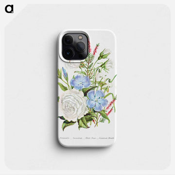 Periwinkle, Snowdrop, White Rose and Common Heath from The Language of Flowers, or, Floral Emblems of Thoughts, Feelings, and Sentiments
 - 花言葉 Phone Case.
