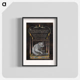 アートポスター-A Sloth from Mira Calligraphiae Monumenta
 - 書道のお手本 Poster.