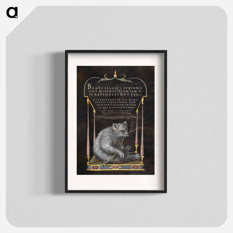 アートポスター-A Sloth from Mira Calligraphiae Monumenta
 - 書道のお手本 Poster.