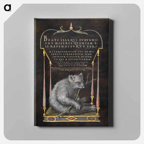 アートパネル-A Sloth from Mira Calligraphiae Monumenta
 - 書道のお手本 Canvas.