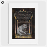 アートポスター-A Sloth from Mira Calligraphiae Monumenta
 - 書道のお手本 Poster.