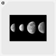 アートポストカード-Jupiter's Moons: Family Portrait
 - ムーン Postcard.