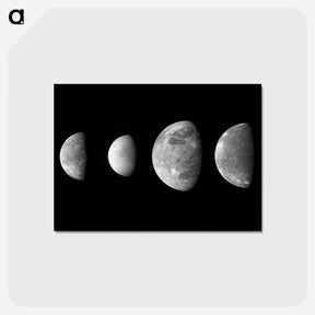 アートポストカード-Jupiter's Moons: Family Portrait
 - ムーン Postcard.