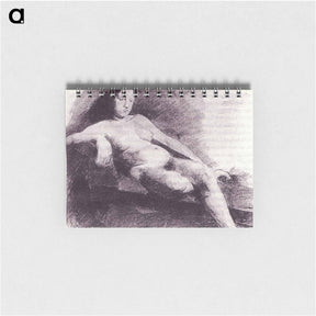 アートメモ帳-Nude woman reclining on a couch - トーマス エイキンズ Memo.