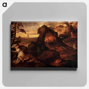 アートパネル-Orpheus and Eurydice - ティツィアーノ ヴェチェッリオ Canvas.