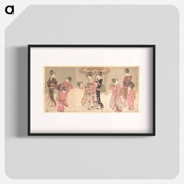 Courtesans and Attendants Making a Giant Snowball
 - 歌川 豊国 Poster.
