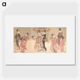 Courtesans and Attendants Making a Giant Snowball
 - 歌川 豊国 Poster.