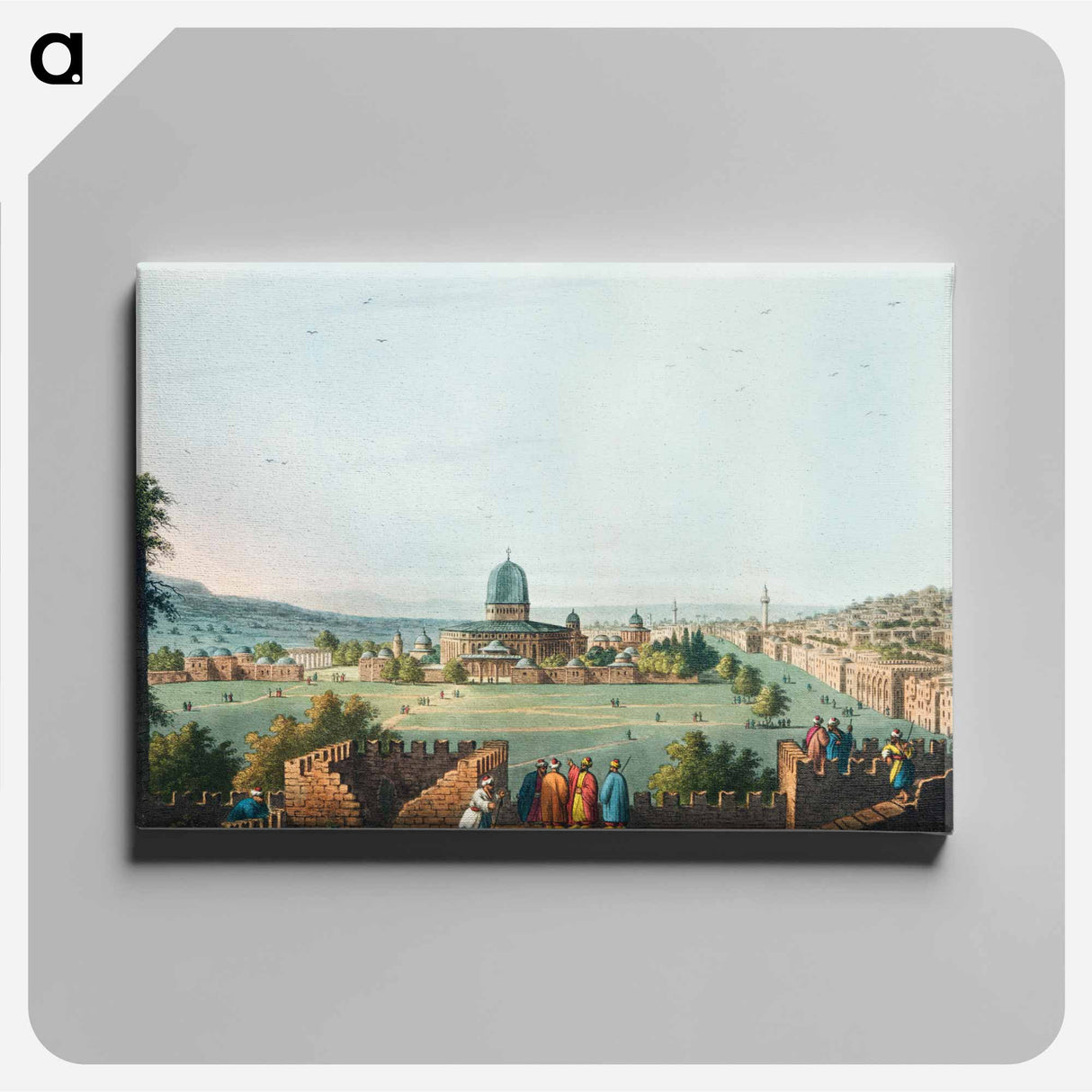 Temple of Solomon - View of Ottoman Territory Canvas.