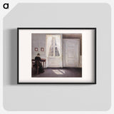 Interior in Strandgade, Sunlight on the Floor - Vilhelm Hammershøi Poster.