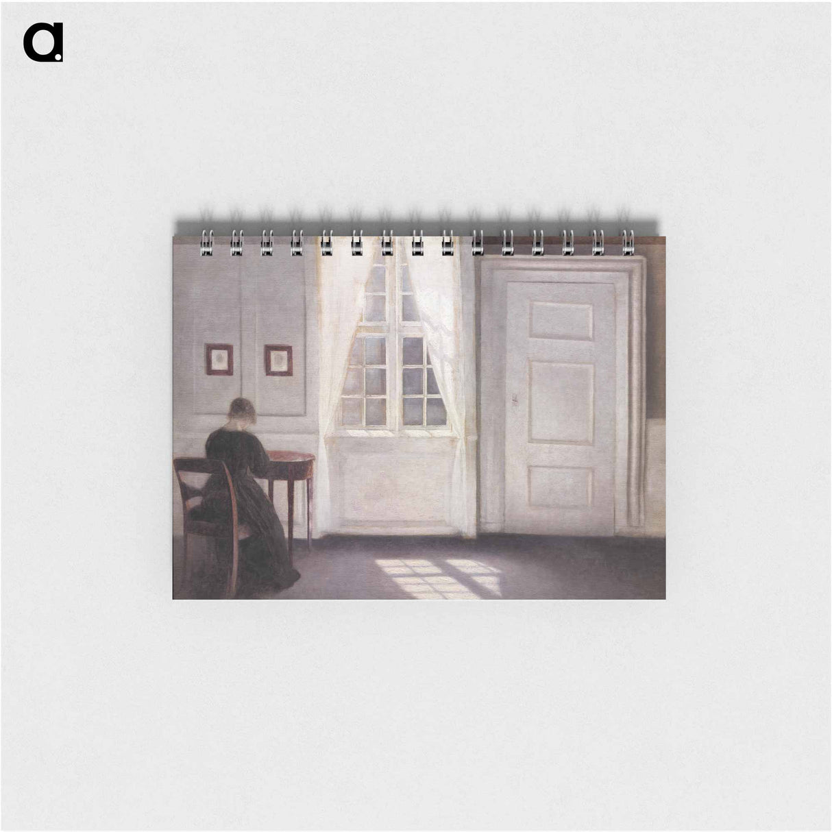 Interior in Strandgade, Sunlight on the Floor - ヴィルヘルム ハンマースホイ Memo.