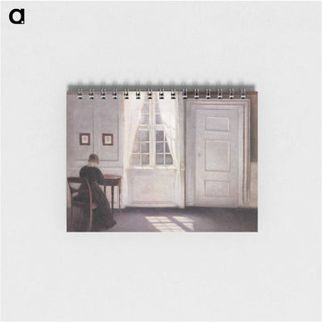 Interior in Strandgade, Sunlight on the Floor - ヴィルヘルム ハンマースホイ Memo.