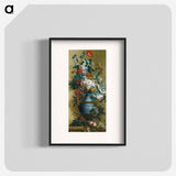 Flowers in a Blue Vase - ウィレム ヴァン リーン Poster.