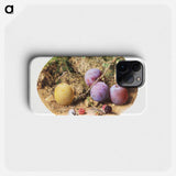 Aesthetic watercolor plums and mulberries - ウィリアム ヘンリー ハント Phone Case.