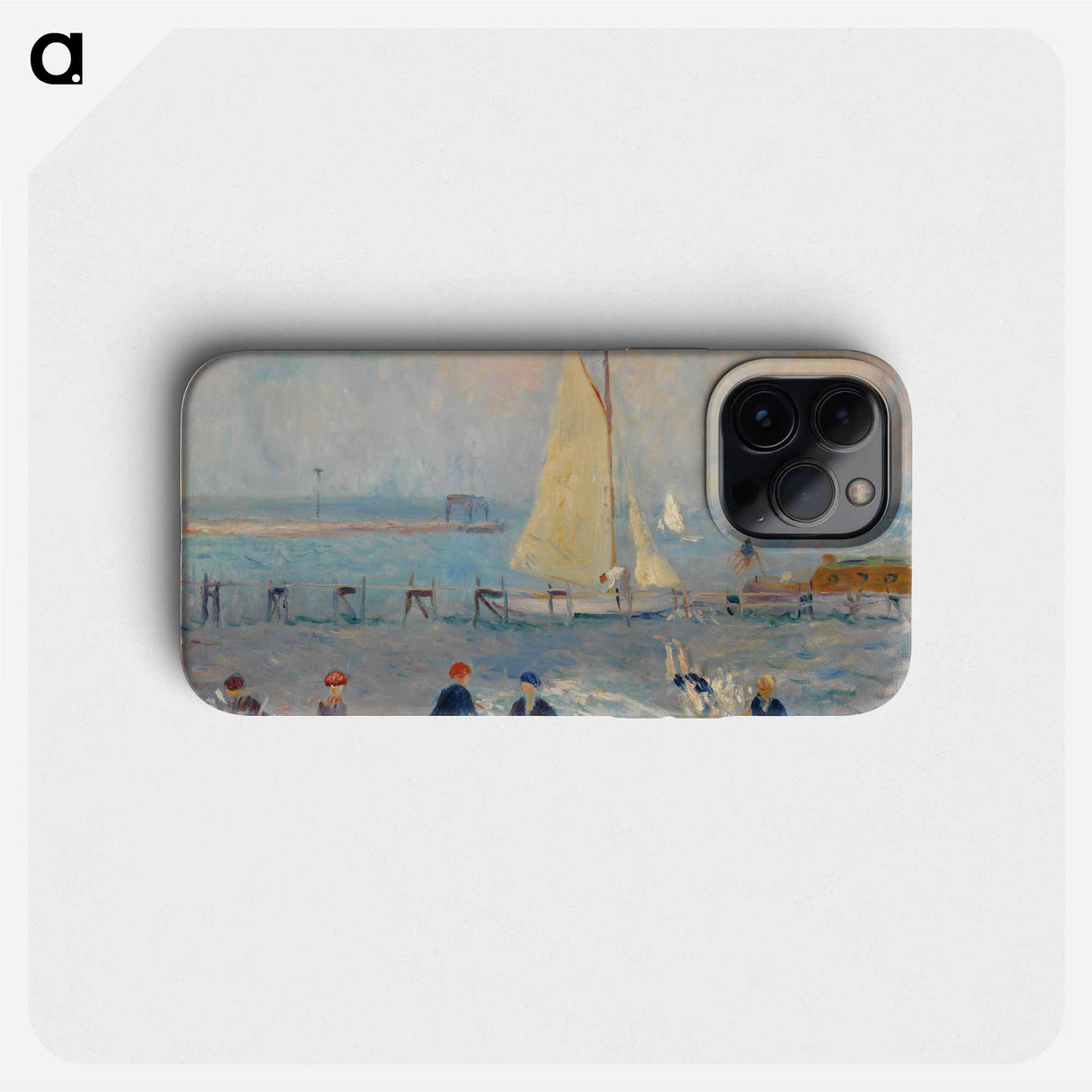 Seascape with Six Bathers, Bellport - ウィリアム ジェームス グラッケンズ Phone Case.