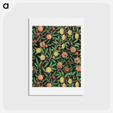 アートポストカード-Fruit pattern - ウィリアム モリス Postcard.