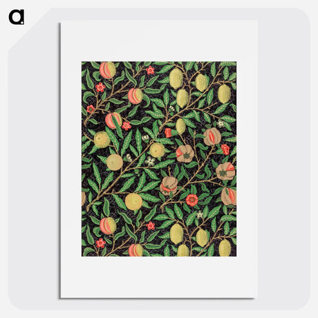 William Morris(ウィリアム モリス) - Fruit pattern (1862) - ウィリアム モリス Poster. - artgraph.「アートをもっと気軽に」世界の名画やアート作品をポスターなど身近なアイテムにプリントして販売するサイト「artgraph.」ポスター、アートフレーム、スマホケース、ノート…etcなど多くの製品を用意しております。専属アーティストの作品もあり、ここだけしか買えないアートに出会えます。│