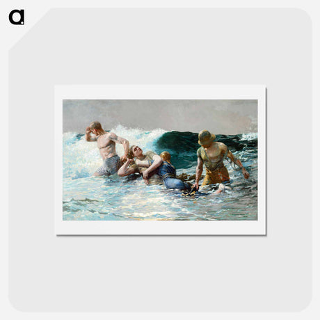 アートポストカード-Undertow - ウィンスロー ホーマー Postcard.