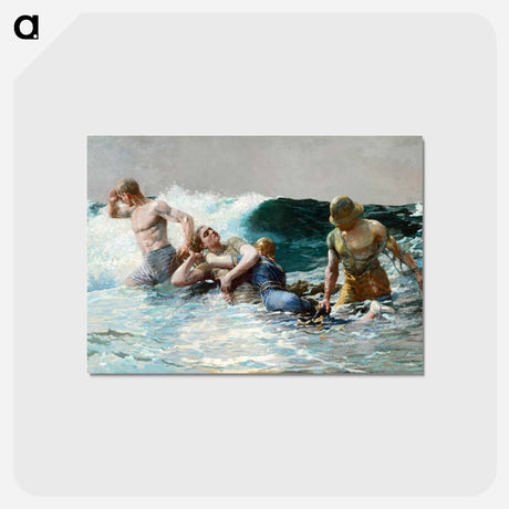 アートポストカード-Undertow - ウィンスロー ホーマー Postcard.