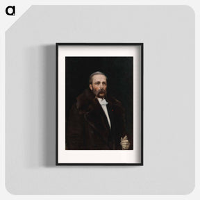 アートポスター-Portrait of the artist's father chief director carl albert edelfelt - アルバート エーデルフェルト Poster.