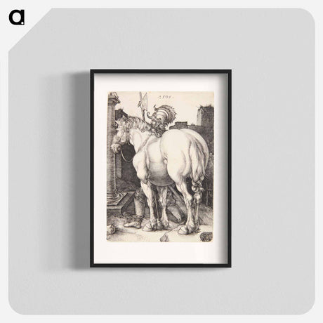 アートポスター-The big horse - アルブレヒト デューラー Poster.