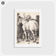 アートポストカード-The big horse - アルブレヒト デューラー Postcard.
