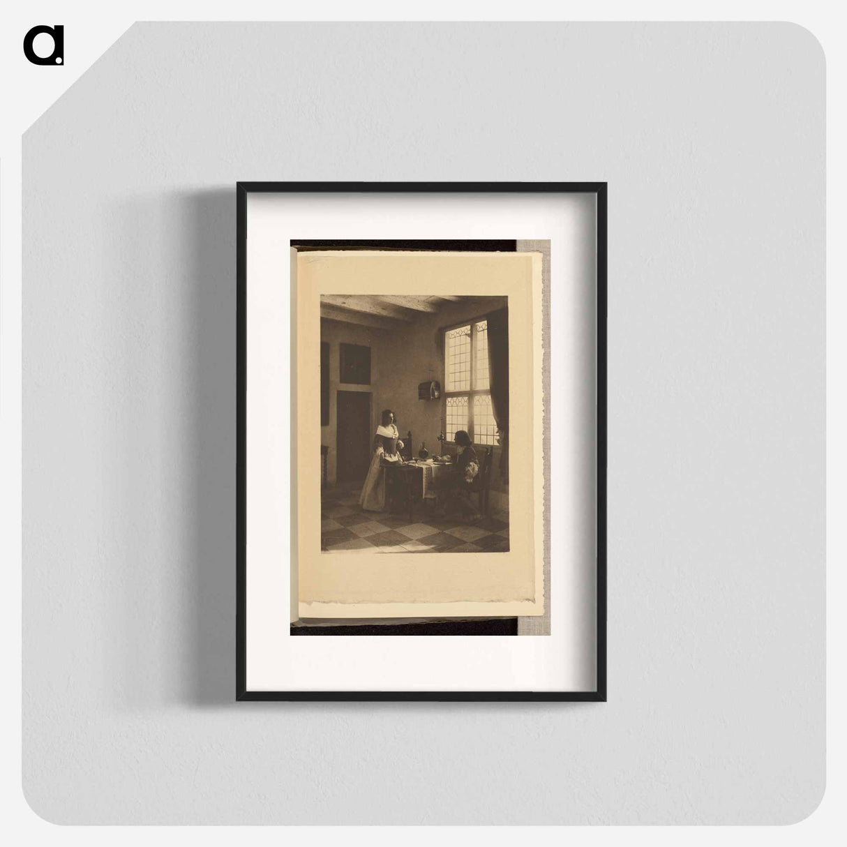 A Flemish Interior - アルフレッド スティーグリッツ Poster.