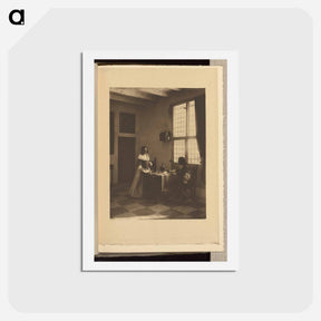 アートポストカード-A Flemish Interior - アルフレッド スティーグリッツ Postcard.