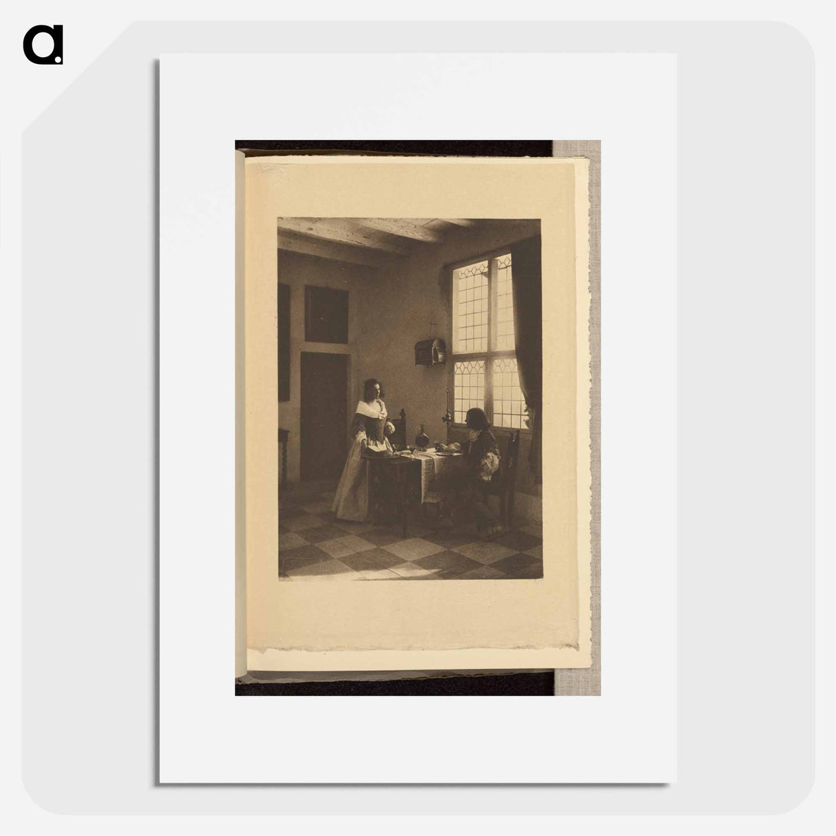 A Flemish Interior - アルフレッド スティーグリッツ Poster.