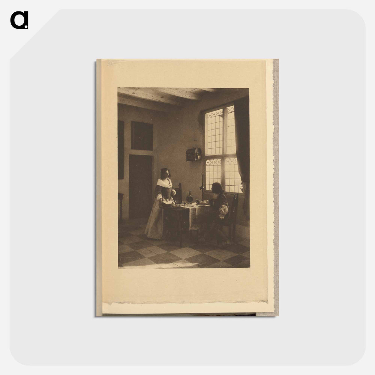 アートポストカード-A Flemish Interior - アルフレッド スティーグリッツ Postcard.