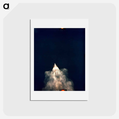 アートポストカード-Apollo 11 Launch - アポロ月面着陸 Postcard.