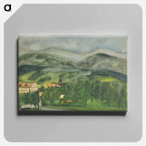 Country with houses - アーノルド ピーター ワイズ クビンチャン Canvas.