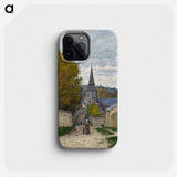 Street in Sainte-Adresse - Claude Monet Phone Case.