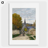 Street in Sainte-Adresse - Claude Monet Poster.