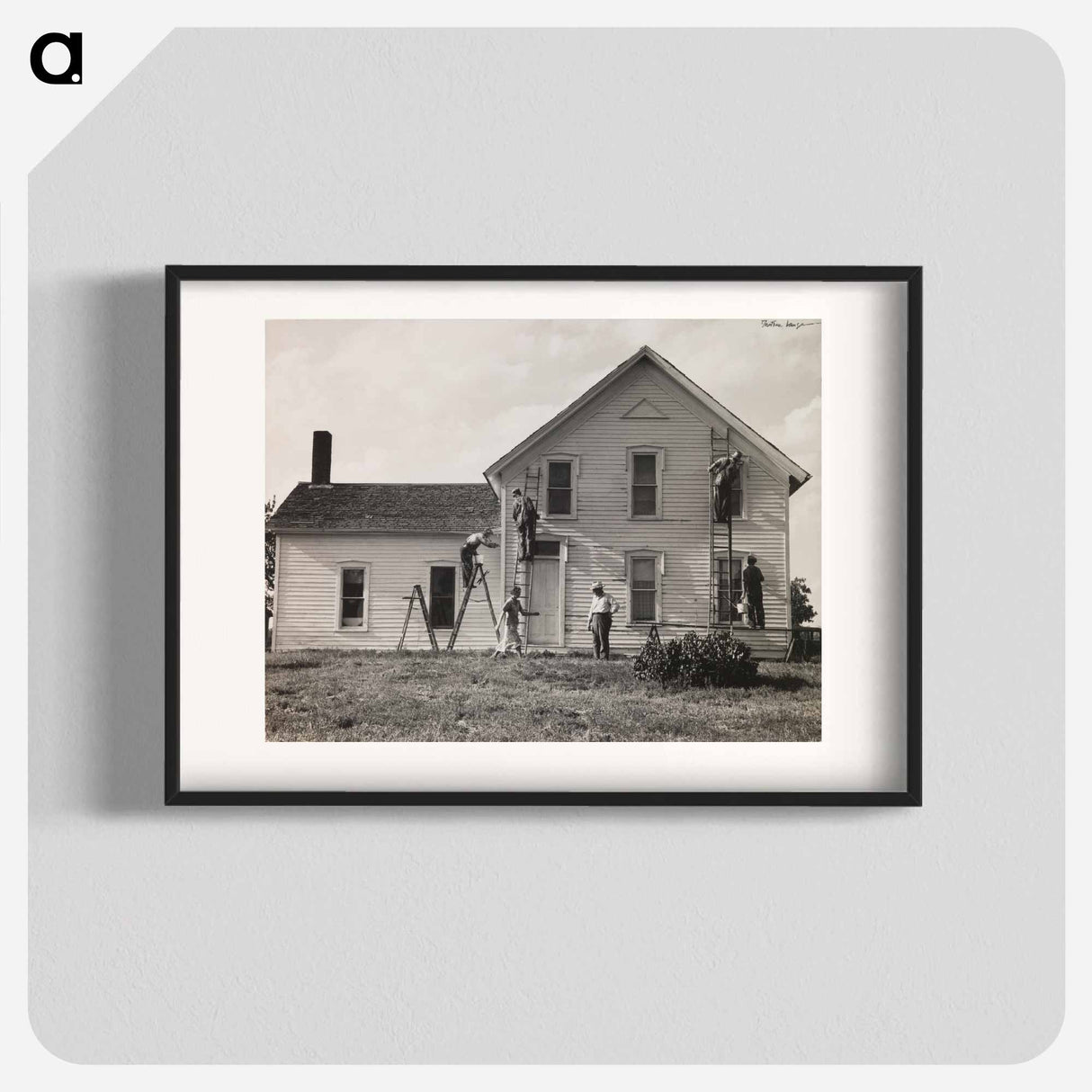Dorothea Lange's Family Farmstead, Nebraska - Dorothea Lange Poster.