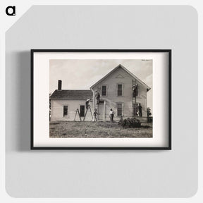 アートポスター-Dorothea Lange's Family Farmstead, Nebraska - ドロテア ラング Poster.