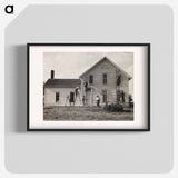 Dorothea Lange's Family Farmstead, Nebraska - ドロテア ラング Poster.