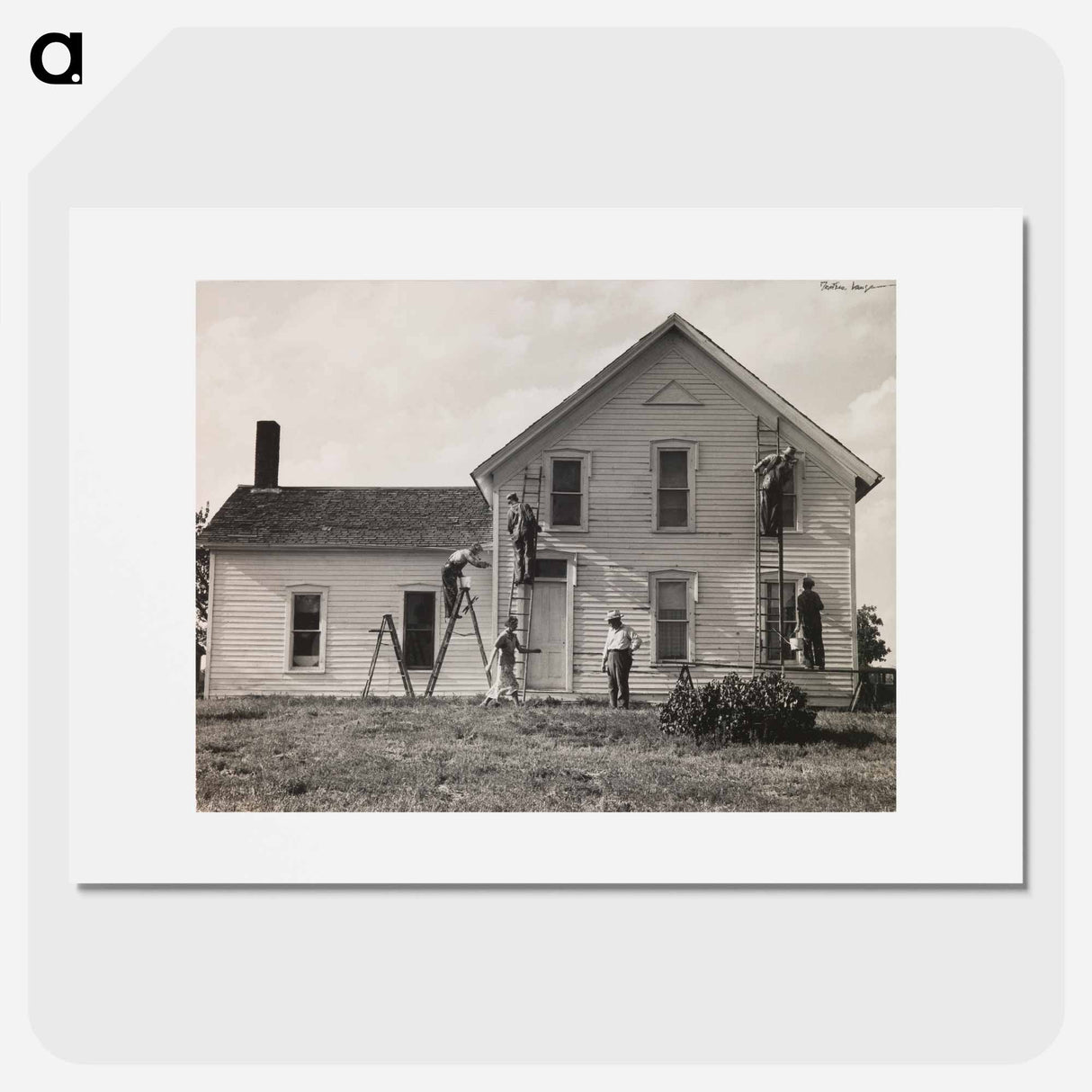 Dorothea Lange's Family Farmstead, Nebraska - Dorothea Lange Poster.
