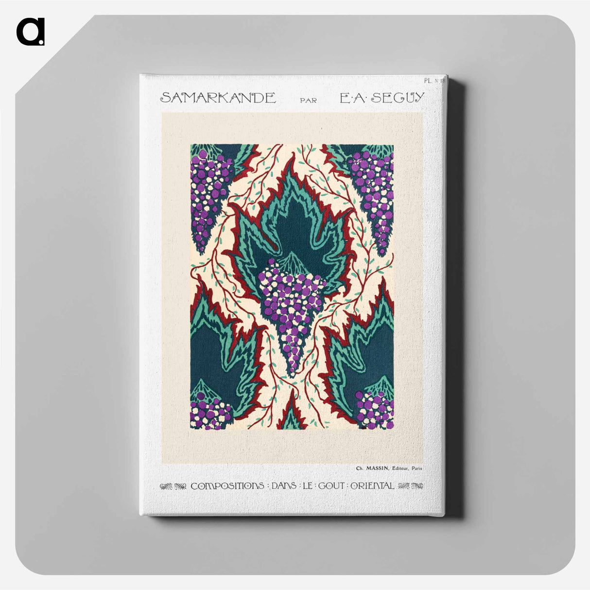 Grape pattern - E.A.セギー Canvas.