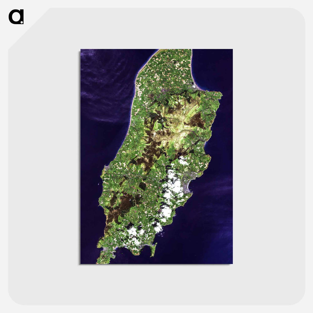 アートポストカード-The Isle of Man
 - 上空からの地球 Postcard.