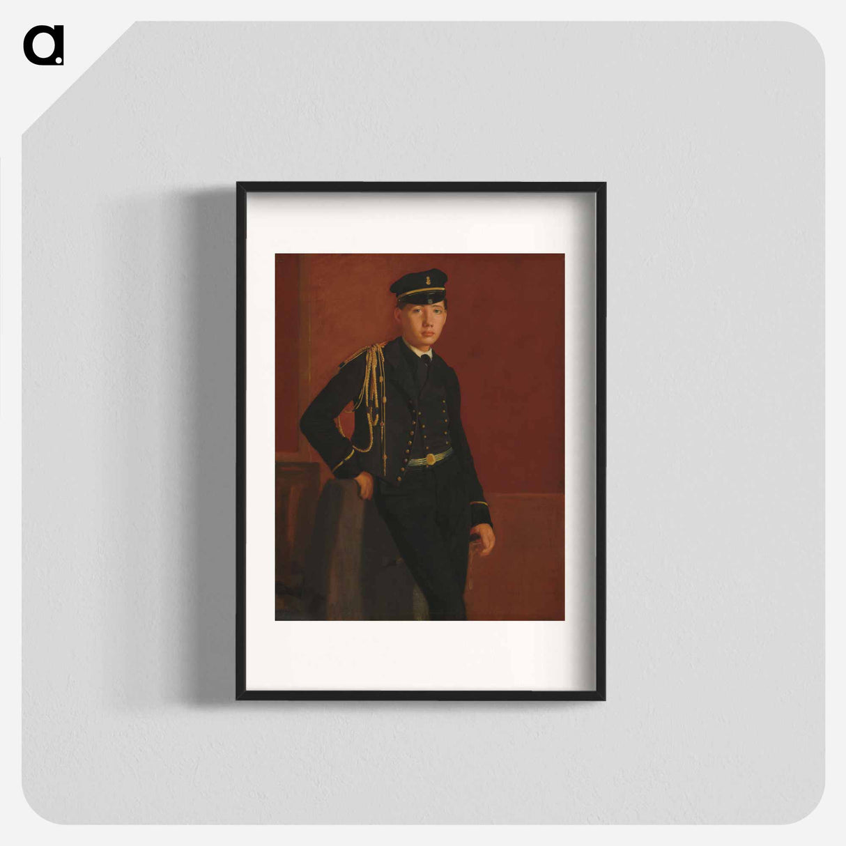 Achille De Gas in the Uniform of a Cadet - Edgar Degas Poster.