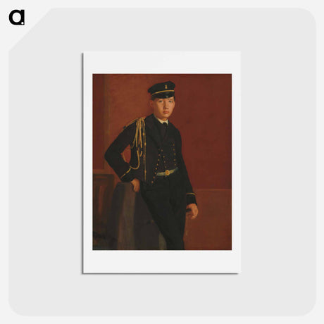 アートポストカード-Achille De Gas in the Uniform of a Cadet - エドガー ドガ Postcard.