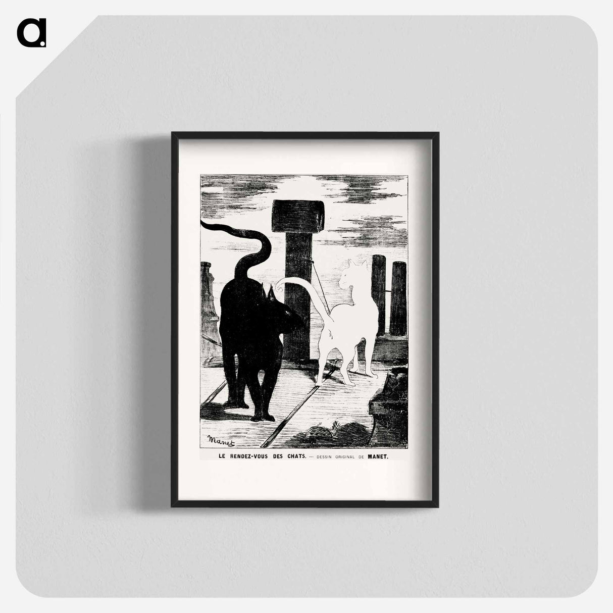 The Cats’ Rendezvous - エドゥアール マネ Poster.