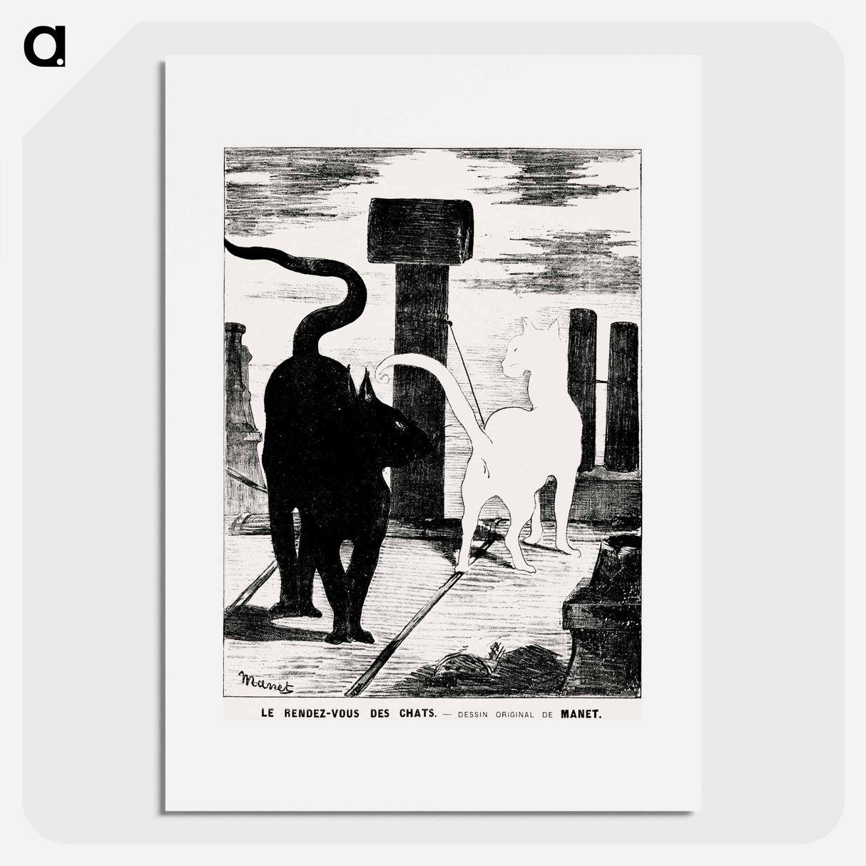 The Cats’ Rendezvous - エドゥアール マネ Poster.