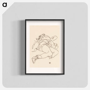 アートポスター-Reclining Woman with Raised Skirt - エゴン シーレ Poster.