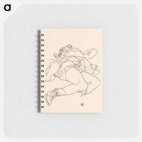 アートメモ帳-Reclining Woman with Raised Skirt - エゴン シーレ Memo.